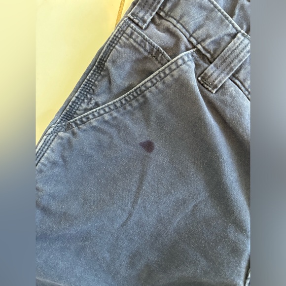 Men’s Carhartt Relaxed fit Navy Blue Work Pants 33x30 - Picture 6 of 8